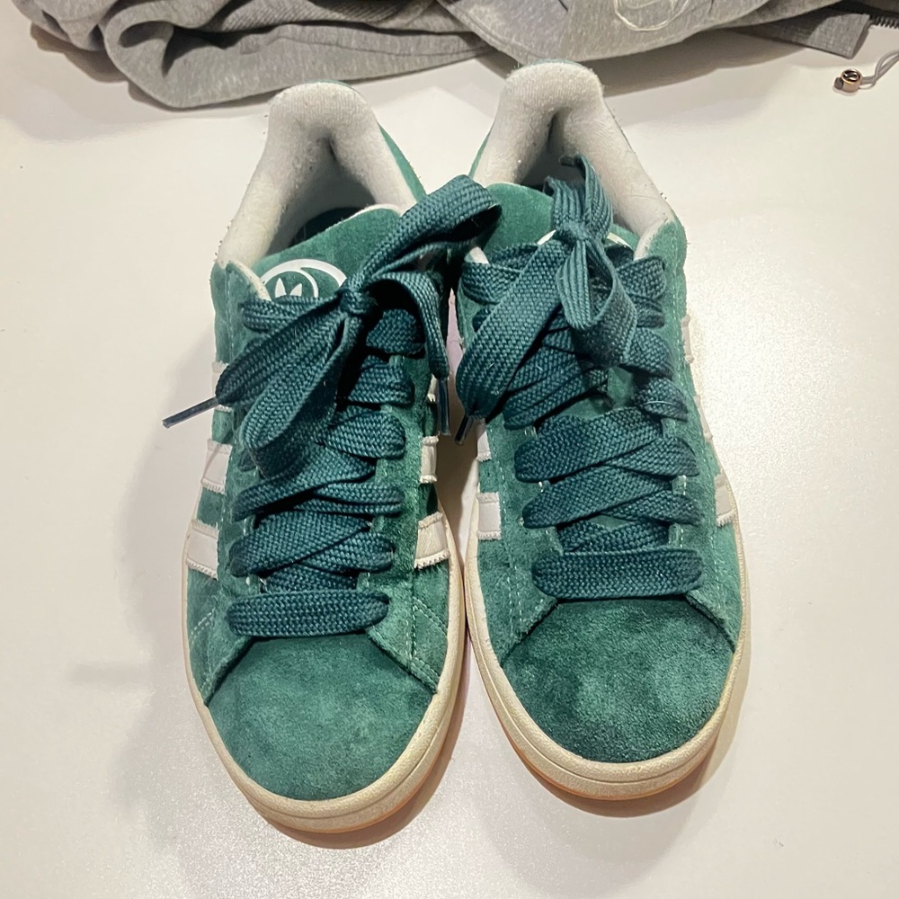 ADIDAS Campus 00s /green suede, white 3 stripes/women size 7.5/ men size 6 - Picture 5 of 11